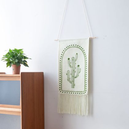 Boho Macrame Hanging Tapestry Tassels Plant Fabric